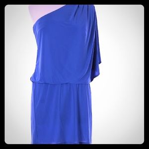 Jessica Simpson one shoulder size small blue dress